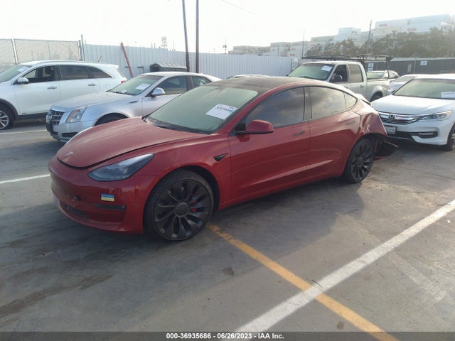 Tesla Model 3 Performance 2022 5YJ3E1EC2NF171252 Image 2
