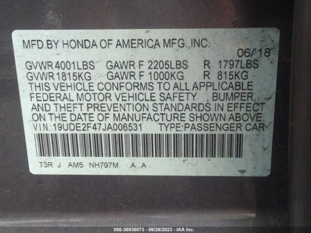 19UDE2F47JA006531 Acura Ilx Special Edition