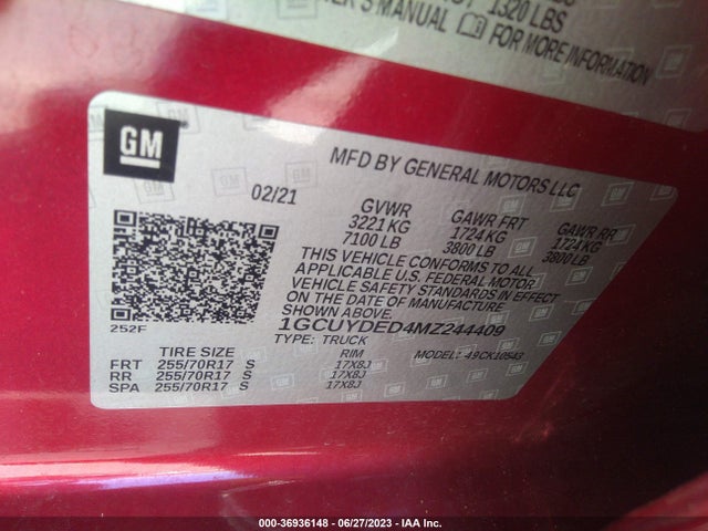 Chevrolet Silverado 1500 Lt 2021 1GCUYDED4MZ244409 Image 9