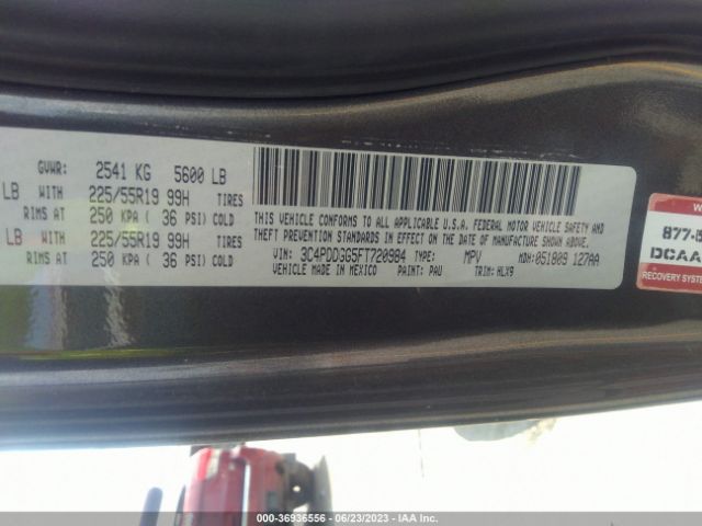 3C4PDDGG5FT720984 Dodge Journey Crossroad