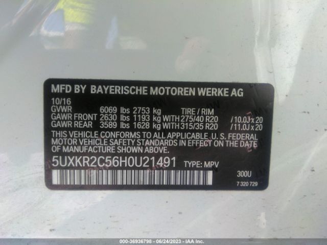 5UXKR2C56H0U21491 BMW X5 Sdrive35i