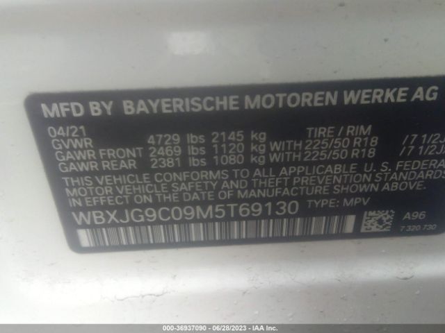 WBXJG9C09M5T69130 BMW X1 Xdrive28i
