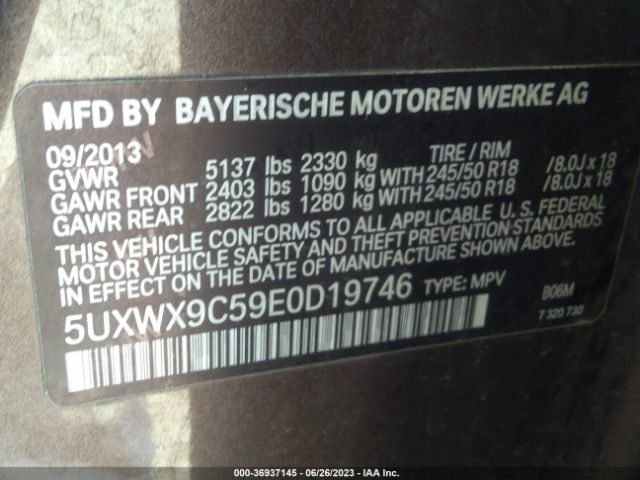 5UXWX9C59E0D19746 BMW X3 Xdrive28i