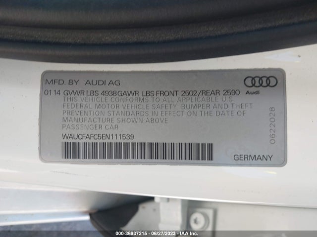 WAUCFAFC5EN111539 Audi A6 2.0t Premium