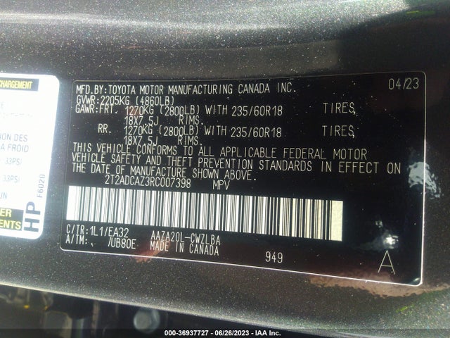 2024 Lexus NX, VIN: 2T2ADCAZ3RC007398