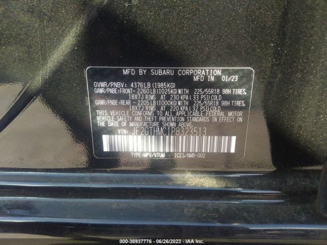 JF2GTHMC1P8323513 Subaru Crosstrek Limited