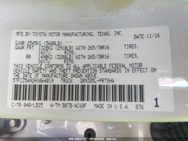 Toyota Tacoma Trd Pro 2017 5TFCZ5AN2HX064019 Image 16