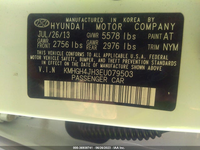 Hyundai Equus Ultimate 2014 KMHGH4JH3EU079503 Image 10