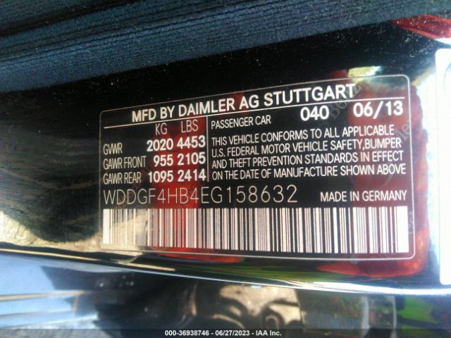 Mercedes-Benz C-class C 250 2014 WDDGF4HB4EG158632 Image 10