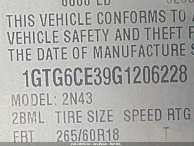 1GTG6CE39G1206228 GMC Canyon 4wd Sle