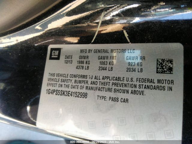 1G4PS5SK3E4152998 Buick Verano Leather Group