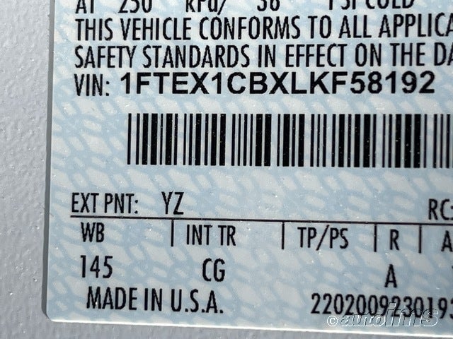 Ford F-150 Xl/xlt 2020 1FTEX1CBXLKF58192 Image 7
