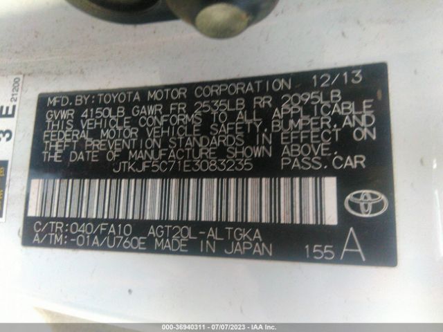 JTKJF5C71E3083235 Scion TC