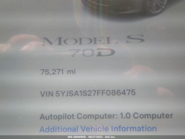 5YJSA1S27FF086475 Tesla Model S 85d/70d/90d/p90d