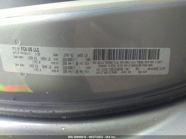 Chrysler Voyager Lxi 2020 2C4RC1DG5LR156766 Image 9