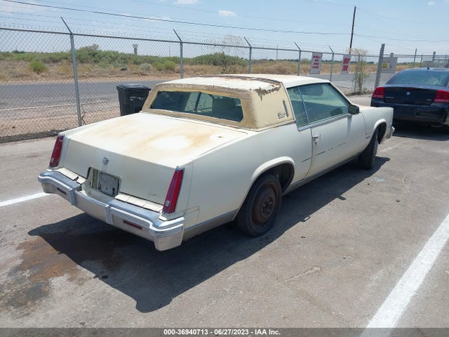 1981 CADILLAC ELDORADO VIN: 1G6AL5793BE650740