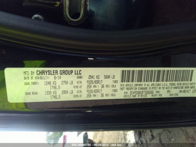3C4PDDBG3FT526266 Dodge Journey Sxt