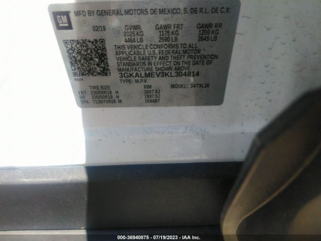 3GKALMEV3KL304814 GMC Terrain Sle