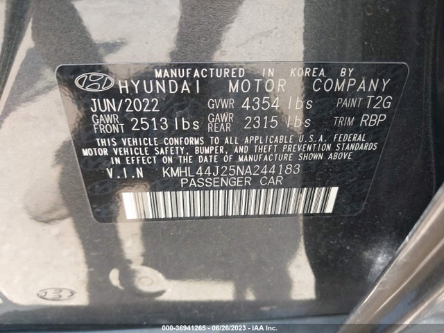 Hyundai Sonata Sel Plus 2022 KMHL44J25NA244183 Image 15