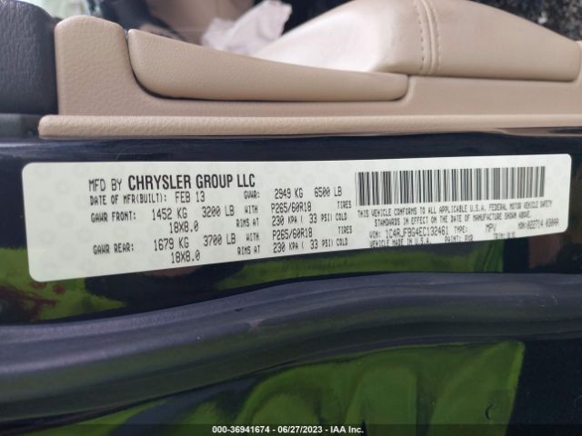 1C4RJFBG4EC132461 Jeep Grand Cherokee Limited