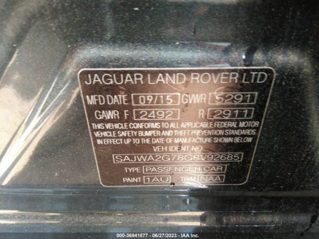 SAJWA2G78G8V92685 Jaguar Xj Xjl Portfolio