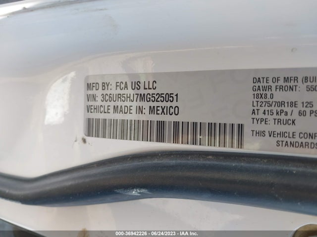 RAM 2500 Tradesman 2021 3C6UR5HJ7MG525051 Image 15