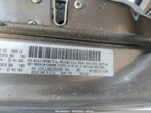 1C4PJLDB5LD552499 Jeep Cherokee Limited