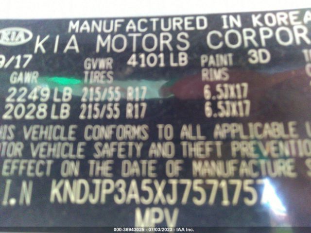 KNDJP3A5XJ7571757 KIA SOUL +
