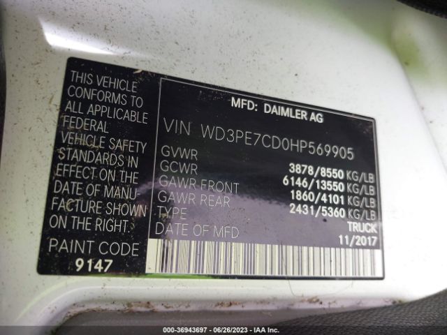 WD3PE7CD0HP569905 Mercedes-Benz SPRINTER CARGO VAN