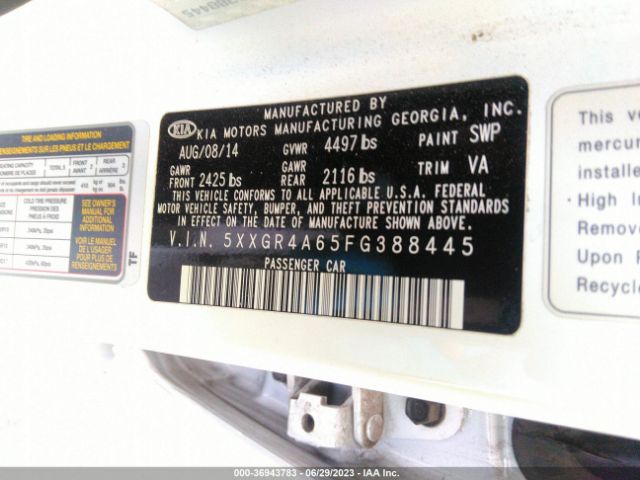 5XXGR4A65FG388445 KIA Optima Sx Turbo