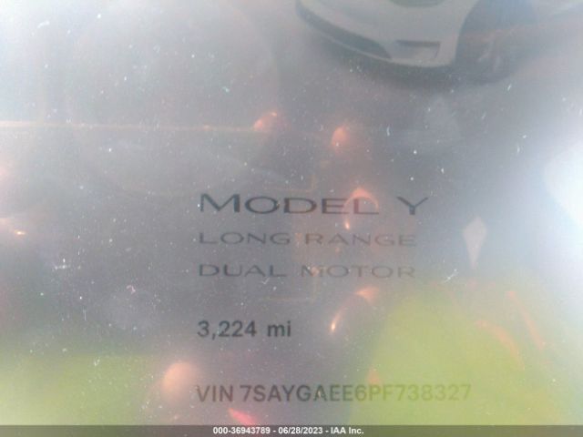7SAYGAEE6PF738327 Tesla Model Y Long Range