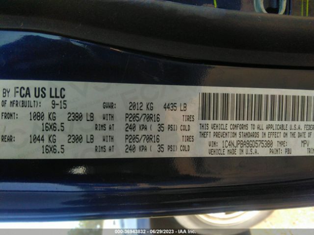 1C4NJPBA9GD575380 Jeep Patriot Sport