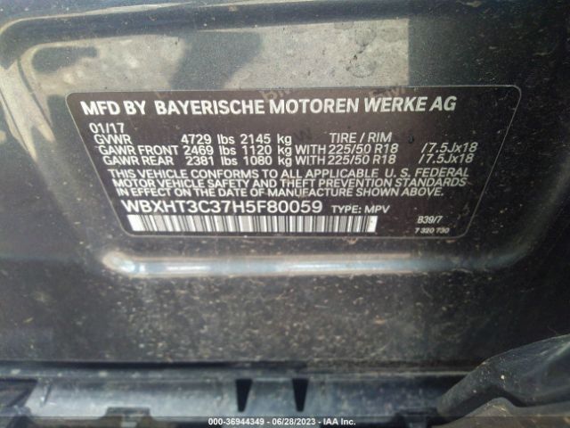 WBXHT3C37H5F80059 BMW X1 Xdrive28i