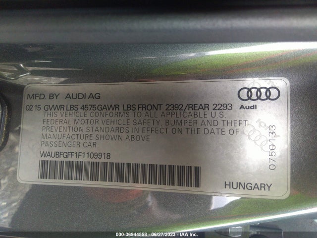 WAUBFGFF1F1109918 Audi S3/a3 2.0t Premium