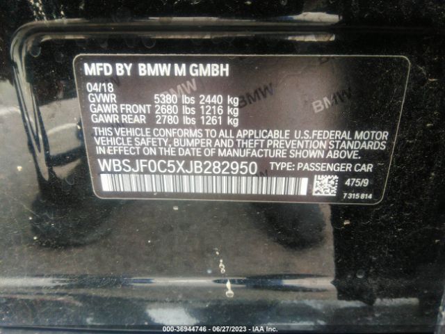 WBSJF0C5XJB282950 BMW M5