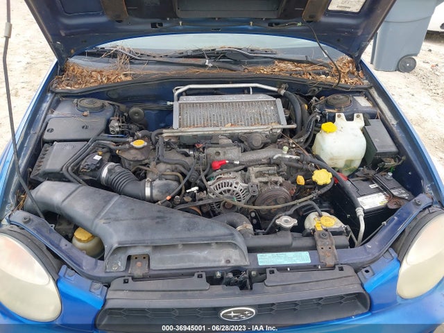 2002 SUBARU IMPREZA SEDAN WRX VIN: JF1GD29602H504130