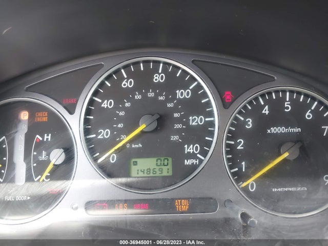 2002 SUBARU IMPREZA SEDAN WRX VIN: JF1GD29602H504130