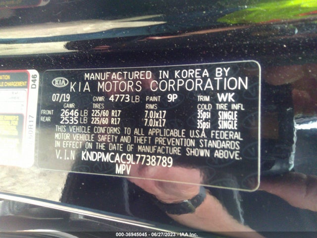 2020 KIA SPORTAGE LX VIN: KNDPMCAC9L7738789