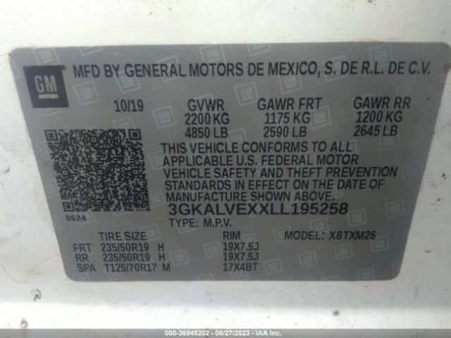 3GKALVEXXLL195258 GMC Terrain Slt