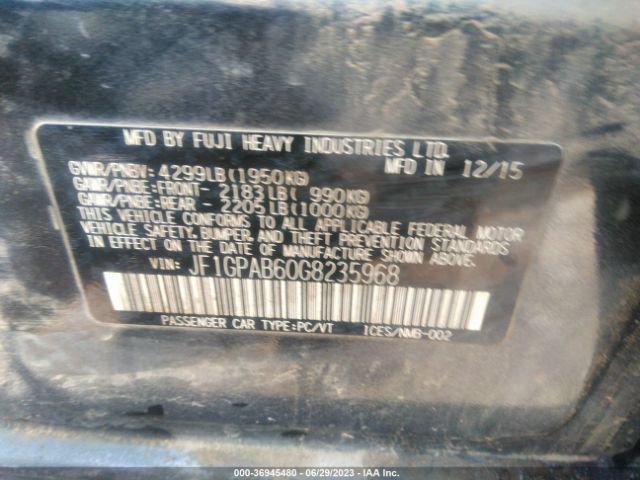 JF1GPAB60G8235968 Subaru Impreza Wagon 2.0i Premium