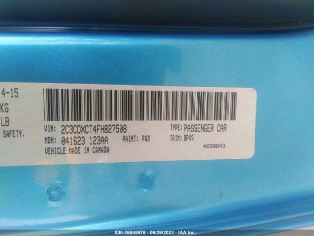 2C3CDXCT4FH827508 Dodge Charger Rt