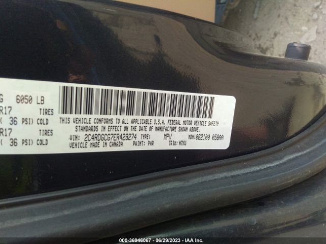 2C4RDGCG7ER429274 Dodge Grand Caravan Sxt