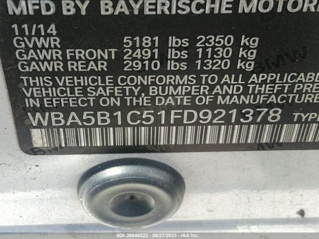 WBA5B1C51FD921378 BMW 5 Series 535i