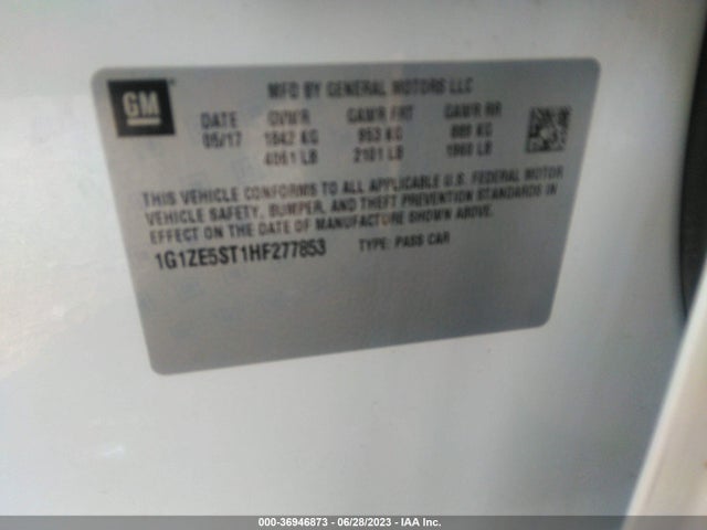 Chevrolet MALIBU LT 2017 1G1ZE5ST1HF277853 Image 15