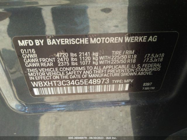 WBXHT3C34G5E48973 BMW X1 Xdrive28i