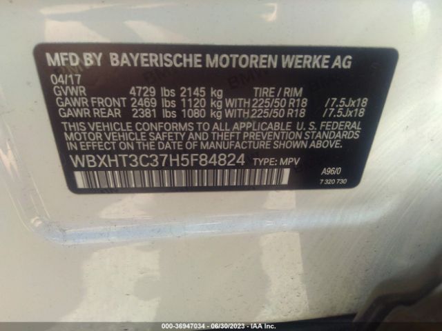 WBXHT3C37H5F84824 BMW X1 Xdrive28i