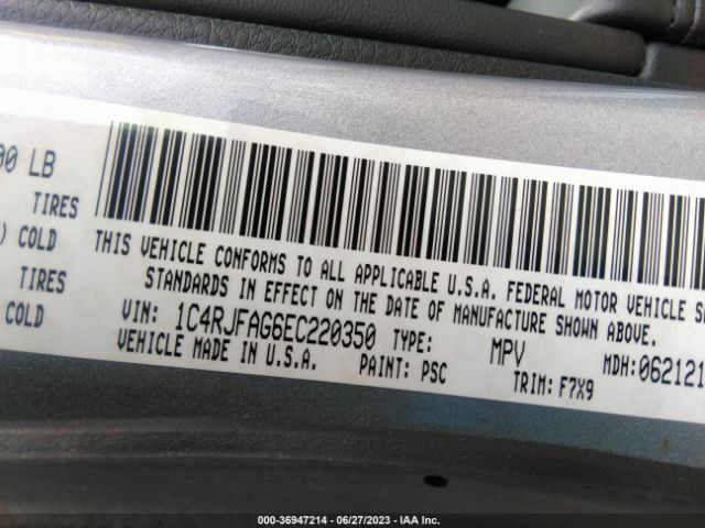 1C4RJFAG6EC220350 Jeep Grand Cherokee Laredo