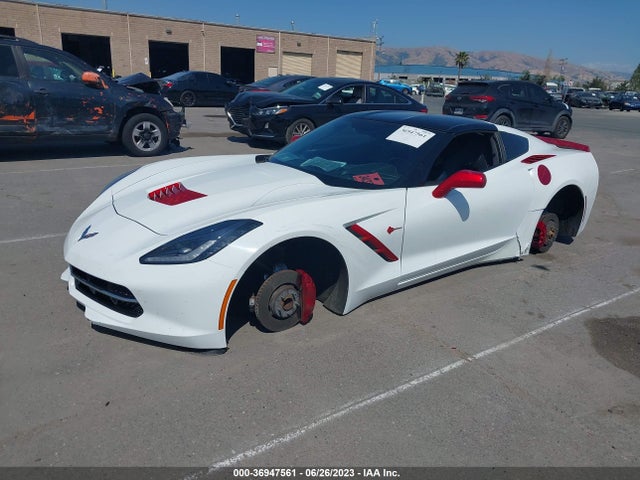 Chevrolet Corvette Stingray Z51 3lt 2014 1G1YM2D79E5103768 Image 2