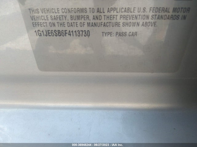 Chevrolet SONIC LTZ 2015 1G1JE6SB6F4113730 Image 9