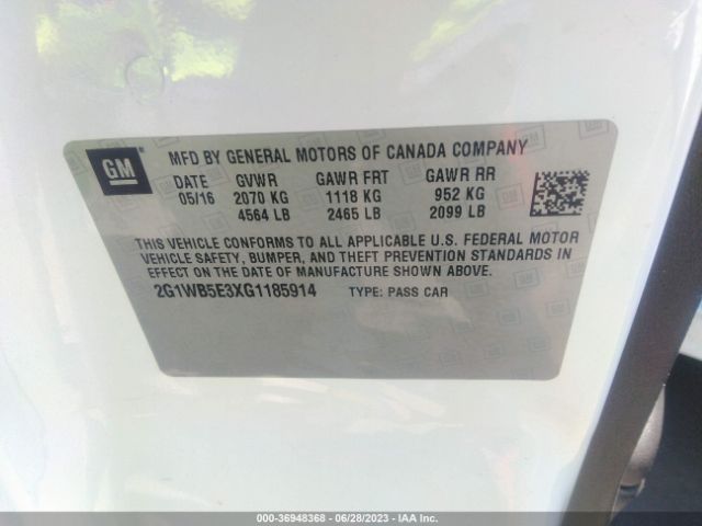 2G1WB5E3XG1185914 Chevrolet Impala Limited Lt